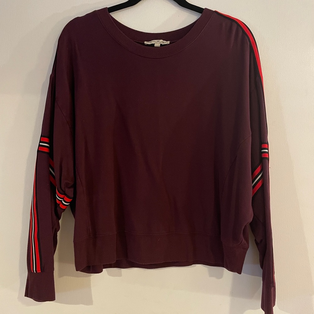Maroon top